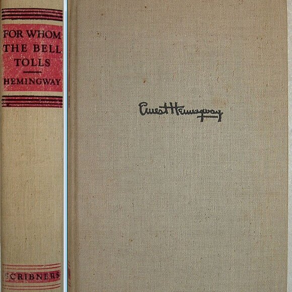 For WHOM The BELL TOLLS by Ernest Hemingway First Edition with Publisher's "A" - Picture 2 of 10